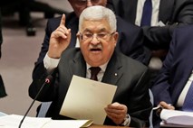 Abas v ZN uradno zavrnil ameriški načrt za mir na Bližnjem vzhodu