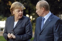 Merkel in Putin o Ukrajini, Libiji in Iranu