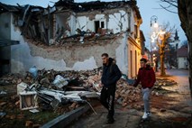 Sredin potres na Hrvaškem z dodatno škodo na že poškodovanih objektih