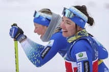 #foto Lampičeva in Urevčeva zmagovalki ekipnega sprinta na Švedskem