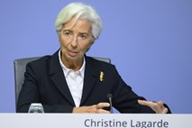 Lagardova: ECB ne sme pretiravati v odzivu na prehodno visoko inflacijo