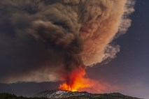 Na Siciliji znova izbruhnil vulkan Etna