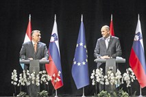 Srečanje Janša - Orban: Podpisala sporazum in napovedala zmago na volitvah
