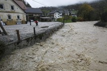 Možno poplavljanje rek v severozahodni Sloveniji





