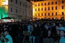 #fotogalerija Kako finale lige prvakov spremljajo v Ljubljani