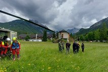 Na Šmarni gori otroka reševali s pomočjo helikopterja