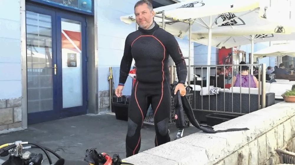 Marjan Makuc: &raquo;Prednost potopa s Punte je v tem, da ni velikih globin, potopi se opravijo z obale in so zato tudi logistično lažje izvedljivi.&laquo;