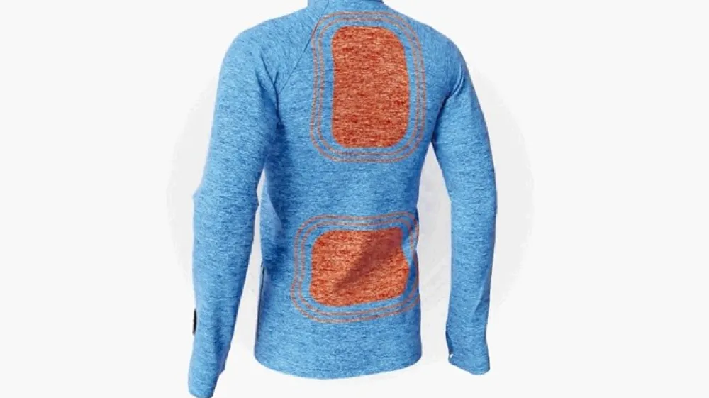 Puloverji imajo dva tanka in vzdržljiva grelca, ki sta name&scaron;čena na križu in zgornjem delu hrbta.