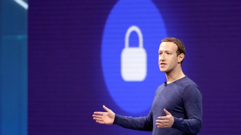 Zuckerberg na včeraj&scaron;nji konferenci.