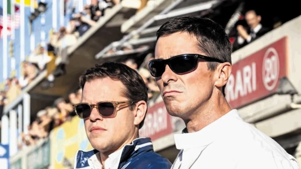 Matt Damon je upodobil iznajdljivega Carrolla Shelbyja, Christian Bale pa temperamentnega Kena Milesa.