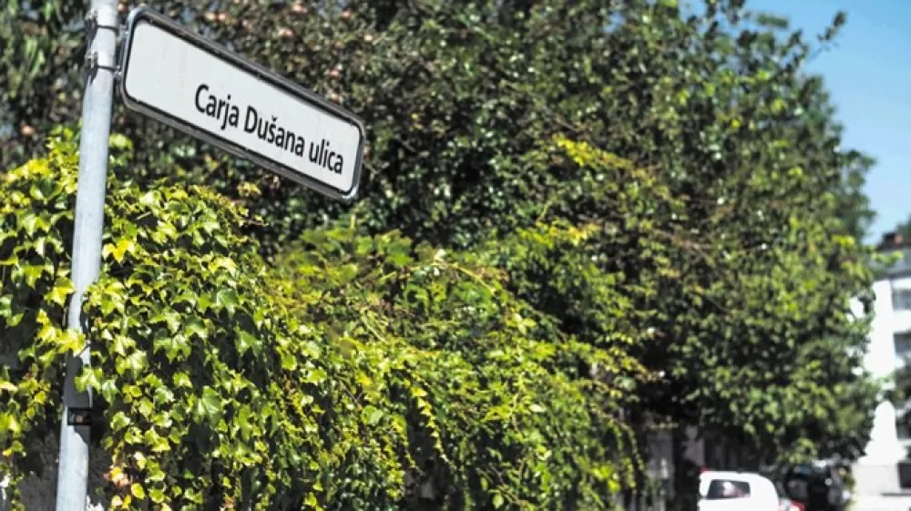 Bežigrajsko Carja Du&scaron;ana ulico so poimenovali leta 1933, v času največje ljubezni jugoslovanskih narodov. Med drugo svetovno vojno so jo Italijani preimenovali v Marconijevo ulico, nakar so ji po osvoboditvi brez zadržkov vrnili staro ime, ki je ostalo vse do danes.