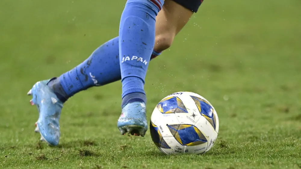 Soccer Football - World Cup - Asian Qualifiers - Group B - Australia v Japan - Stadium Australia, Sydney, Australia - March 24, 2022 General view of a Japan player in action REUTERS/Jaimi Joy