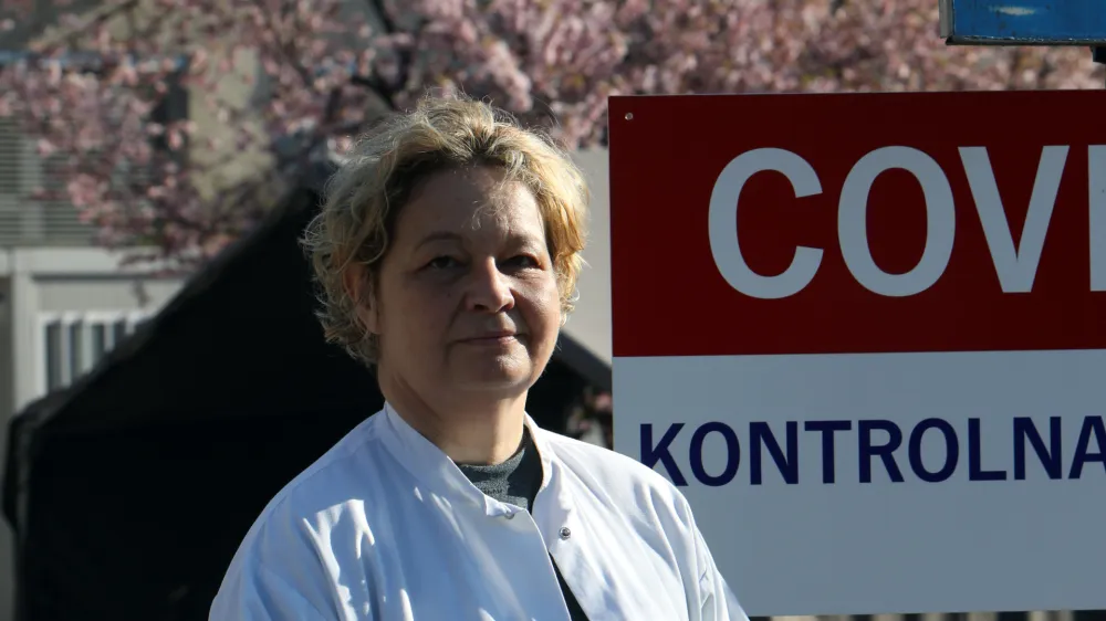 - 31.03.2021 - Doc. dr. Mateja Logar, infektologinja s Klinike za infekcijske bolezni in vročinska stanja, vodja svetovalne skupine pri Ministrstvu za zdravje za zajezitev in obvladovanje epidemije COVID-19//FOTO: Toma Skale