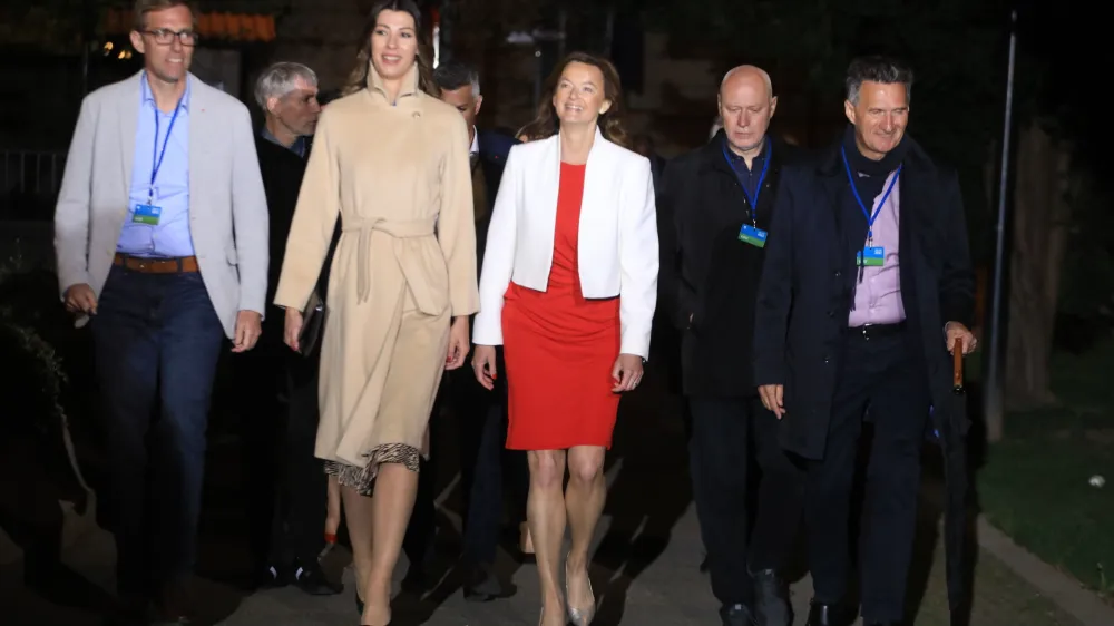 predsednica SD Tanja Fajon, Dominika &Scaron;varc Pipan<br><br><br>- 24.04.2022 &ndash; Parlamentarne volitve 2022 - Volitve devetega sklica Državnega zbora Republike Slovenije - druge redne državnozborske volitve po letu 2008 <br><br><br>//FOTO: Igor Napast