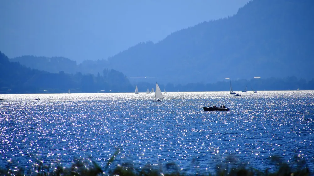View of Lake Ossiach in Carinthia in Austria