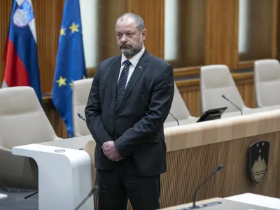 - predsednik DS Alojz Kovca- 23.12.2019 - Odprtje prenovljene male dvorane dravnega zbora, kjer domuje dravni svetFoto: Matja Rut