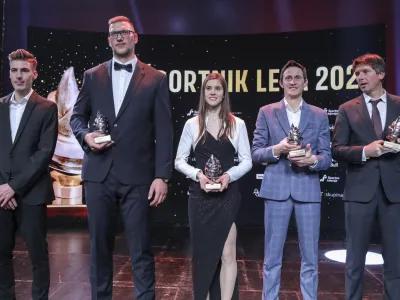 &scaron;portnik leta 2022 Kristjan Čeh, &scaron;portnica leta 2022 Ur&scaron;a Bogataj, &scaron;portna ekipa leta 2022- 13.12.2022 - Razglasitev &Scaron;portnik leta 2022 v organizaciji Dru&scaron;tva &scaron;portnih novinarjev Slovenije - priznanja za najbolj&scaron;ega &scaron;portnika in &scaron;portnico ter najbolj&scaron;o ekipo iztekajočega se leta. //FOTO: Jaka Gasar