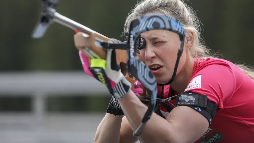 Anamarija Lampič- 07.06.2022 &ndash; Pokljuka - mo&scaron;ka in ženska biatlonska reprezentanca &ndash; trening - priprave na novo sezono 2022/23 &ndash; biatlonci //FOTO: Jaka Gasar