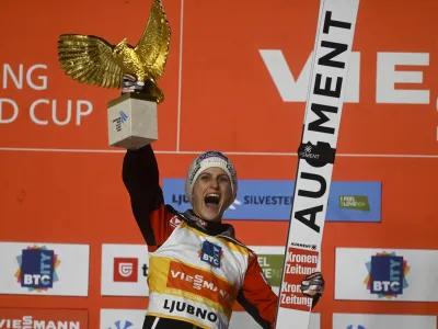 Eva Pinkelnig- 1.1.2023 &ndash; FIS Silvestrska turneja v smučarskih skokih za ženske na Ljubnem.//FOTO: Nik Erik Neubauer