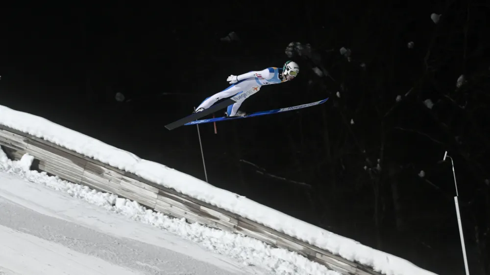 Žiga Jelar- 21.12.2022 &ndash; Planica &ndash; smučarski skoki &ndash; člansko državno prvenstvo v smučarskih skokih na Bloudkovi velikanki -//FOTO: Nik Erik Neubauer