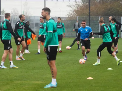 - 13.10.2022 &ndash; Nogometni klub NK Olimpija &ndash; trening pred derbijem z Mariborom v 13. krogu Prve lige Telemacha  //FOTO: Bojan Velikonja