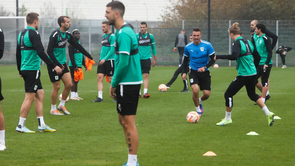 - 13.10.2022 &ndash; Nogometni klub NK Olimpija &ndash; trening pred derbijem z Mariborom v 13. krogu Prve lige Telemacha  //FOTO: Bojan Velikonja