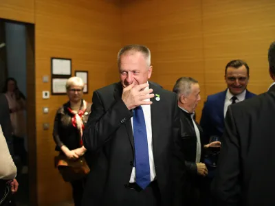 Volilni &scaron;tab POS &ndash; Povežimo Slovenijopredsednik stranke Konkretno Zdravko Počival&scaron;ek.- 24.04.2022 &ndash; Parlamentarne volitve 2022 - Volitve devetega sklica Državnega zbora Republike Slovenije - druge redne državnozborske volitve po letu 2008 //FOTO: Bojan VelikonjaPREGLED LETA 2022