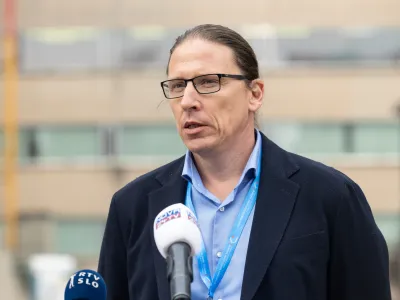 Ljubljana, Pediatricna klinika.<br>Velika pozarna vaja Pripravljeni na pozar na Pediatricni kliniki UKC Ljubljana.<br>V.d. generalnega direktorja UKC Ljubljana Marko Jug.