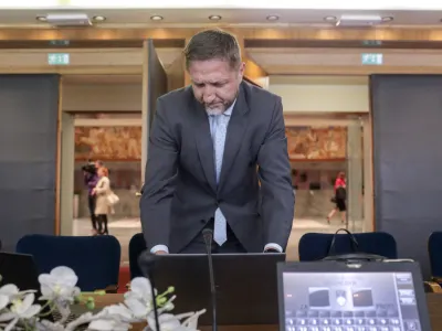 Klemen Bo&scaron;tjančič - 30.05.2022 - predstavitev kandidata za ministra za finance Klemna Bo&scaron;tjančiča pred odborom DZ za finance; //FOTO: Jaka Gasar