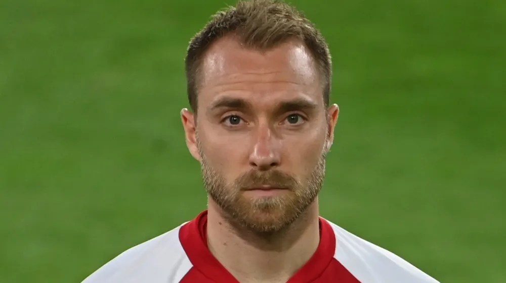 FILED - 02 June 2021, Austria, Innsbruck: Denmark's Christian Eriksen pictured prior to the start of the International friendly soccer match between Germany and Denmark at Tivoli Stadium. Online betting company Bet365 must pay a compensation to Denmark international Christian Eriksen and others 22 Danish athletes for using their names and image on social media without consent, a Danish court ruled on Monday. Photo: Federico Gambarini/dpa