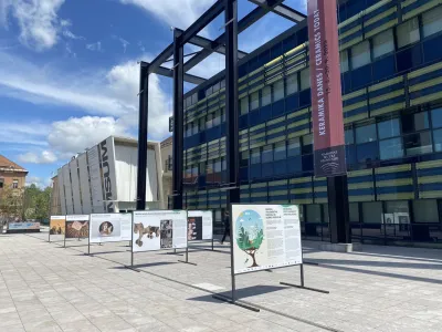 Na plo&scaron;čadi pred Narodnim muzejem Slovenije bodo odprli razstavo plakatov državnih muzejev. Foto: Arhiv ICOM Slovenija
