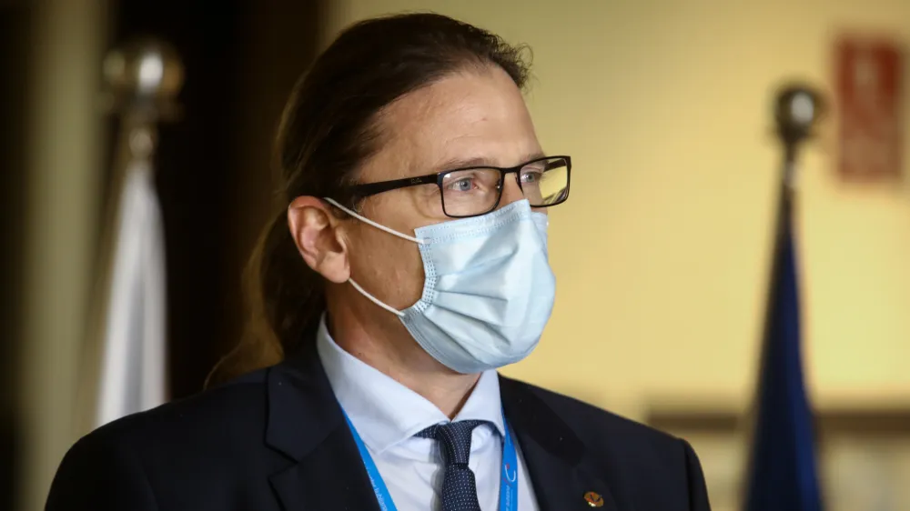 doc. dr. Marko Jug, novi generalni direktor UKC Ljubljana <br><br>- 25.01.2023 &ndash; Svet zavoda UKC Ljubljana - izjava po seji na kateri so imenovali novega generalnega direktorja<br><br> <br><br>//FOTO: Luka Cjuha