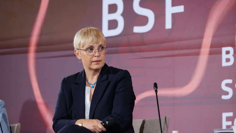 Bled, Rikli Balance Hotel.<br>Mednarodna konferenca Blejski strateski forum 2023.<br>Predsedniski panel z naslovom Globalni izzivi - glasovi mladih, na katerem je imela uvodni nagovor predsednica republike Natasa Pirc Musar.