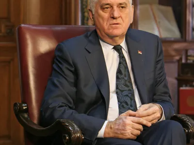 Tomislav Nikolić, srbski politik - predsednik Republike Srbije od 31. maja 2012//FOTO: Tomaž SkaleOPOMBA: ZA OBJAVO V PRILOGI &ndash; DNEVNIKOV OBJEKTIV - INTERVJU 2015