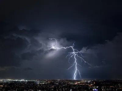 What is lightning? Is it electricity being discharged from a build up of static in the clouds, or is it a sign from above of someone trying to plug in their hair straightener, and they can only find power outlets on the ground? I guess we'll never know.