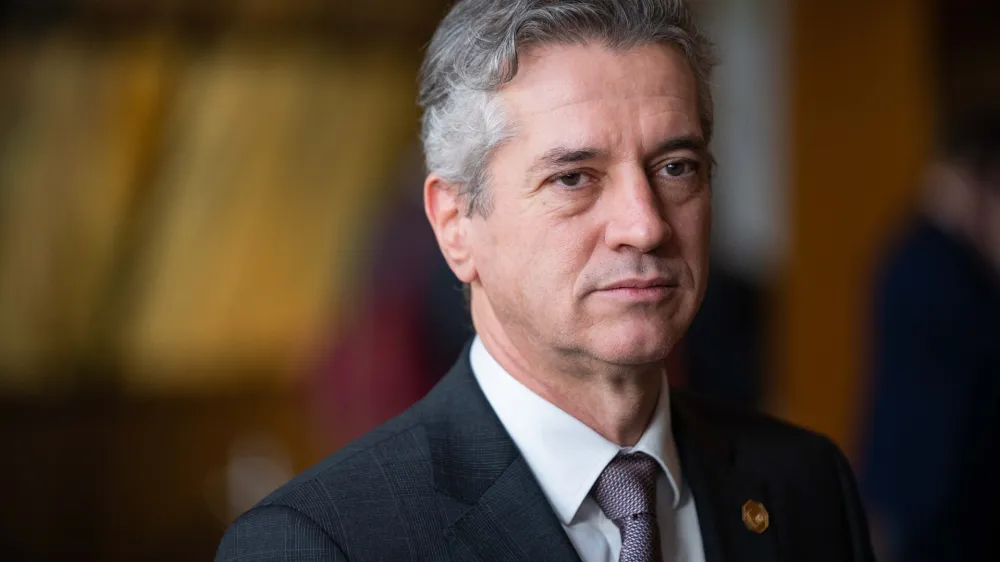 Belgija, Bruselj.<br>Izredni vrh EU.<br>Izjava za medije predsednika vlade Roberta Goloba.