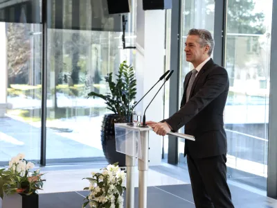 Robert Golob- 29.01.2024 &ndash; sprejem za organizacije, ki so sodelovale pri pomoči prizadetim v poplavah, ki ga prireja predsednik vlade Robert Golob, udeležila se ga bo tudi predsednica republike Nata&scaron;a Pirc Musar //FOTO: Jaka Gasar