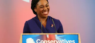 Kemi Badenoch smiles on the day she was announced as the new leader of Britain's Conservative Party, in London, Britain, November 2, 2024. REUTERS/Mina Kim
