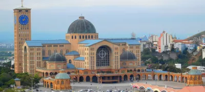 Basilica of the National Shrine of Our Lady of Conception Aparecida, located in the city of Aparecida, State of São Paulo, Brazil.