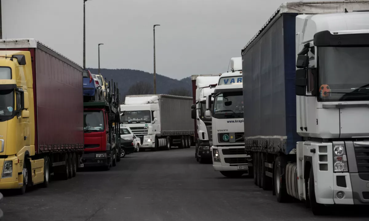 V Bosni zaradi protesta prevoznikov ohromljen promet