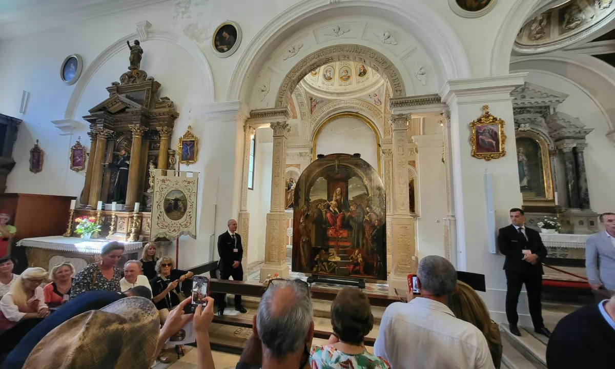 Carpaccijeva slika po 80 letih spet v Piranu