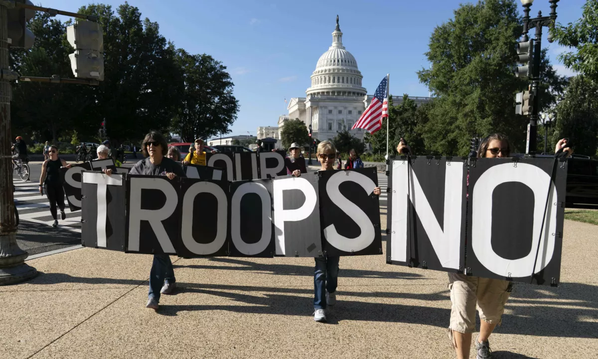 Prestolnica ZDA toži Trumpa zaradi napotitve nacionalne garde