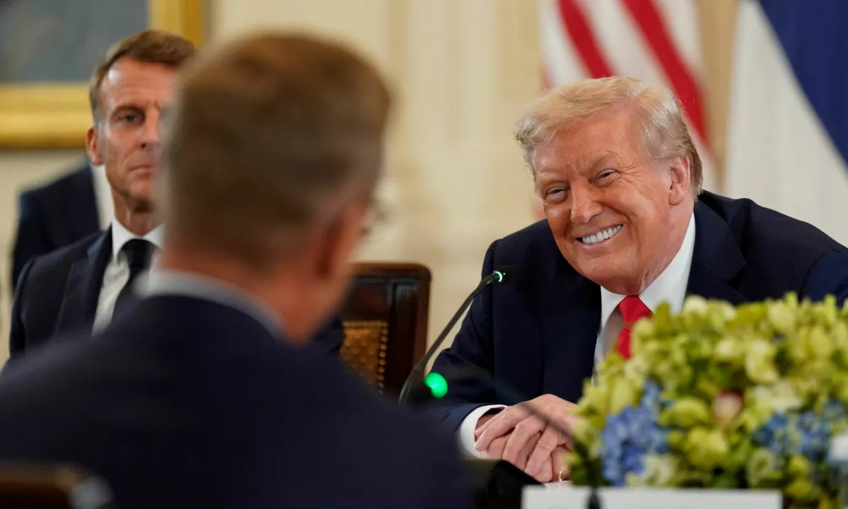 Macron: ZDA bodo "nedvomno sodelovale" pri jamstvih za Ukrajino