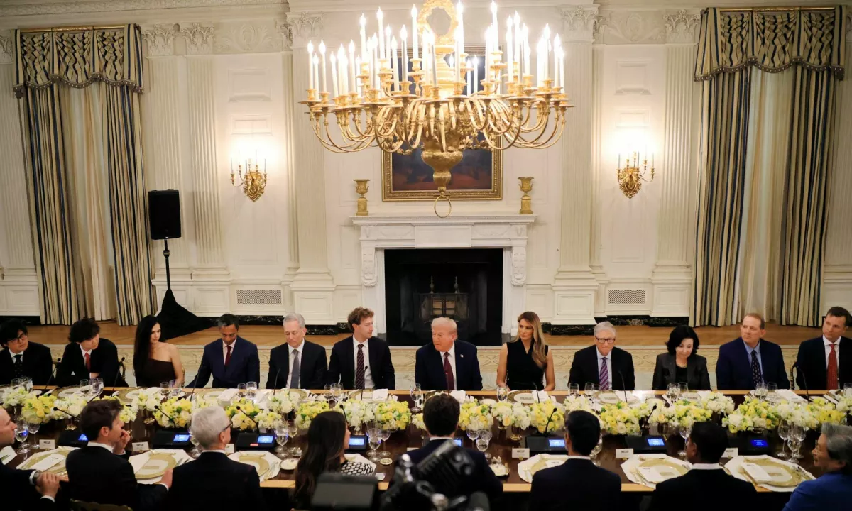 Trump v Beli hiši gostil tehnološke voditelje, Musk odsoten