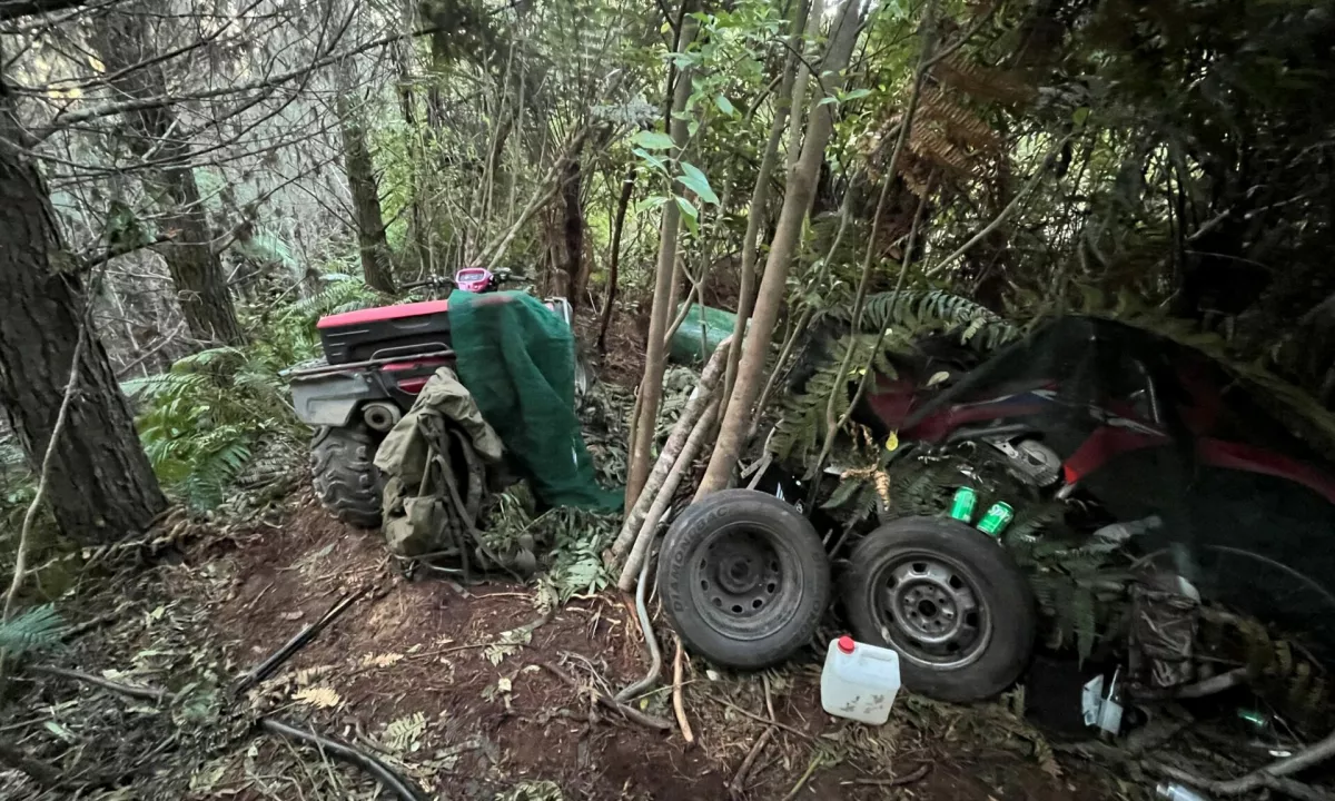 Novozelandska policija objavila fotografije skrivnega taborišča, kjer je oče štiri leta živel s svojimi otroki