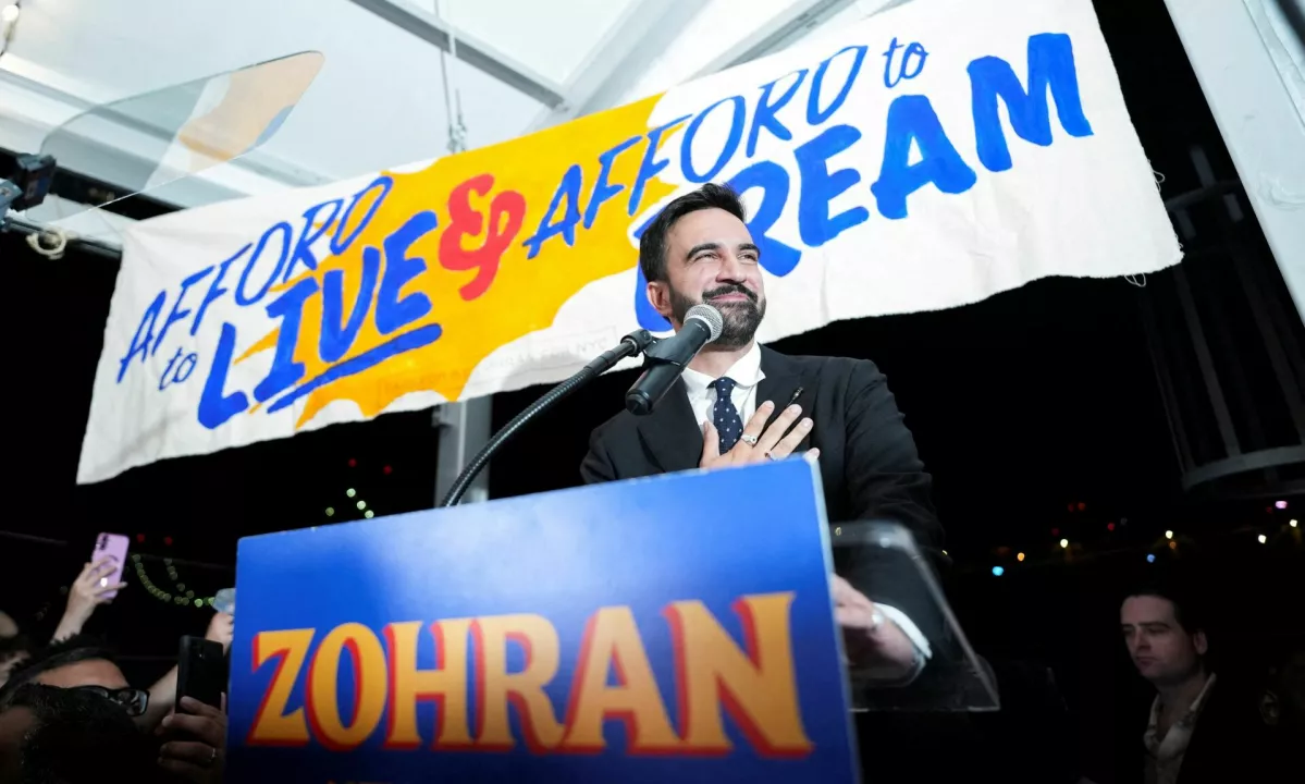 Zohran Mamdani povečuje prednost v tekmi za župana New Yorka