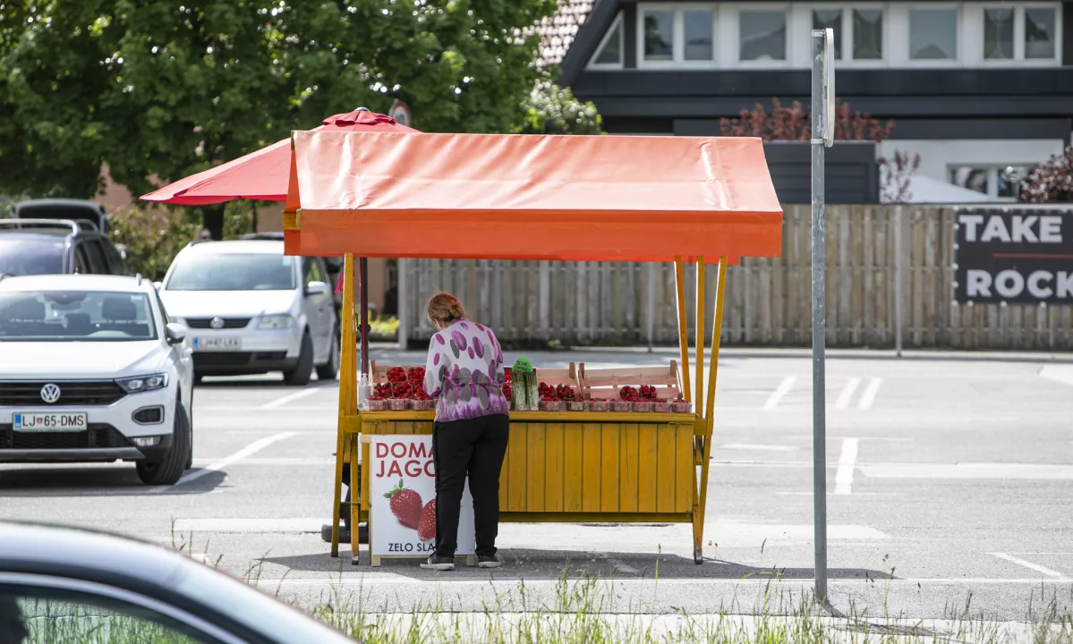 Izolan vrgel melono v glavo prodajalke sadja v Kopru
