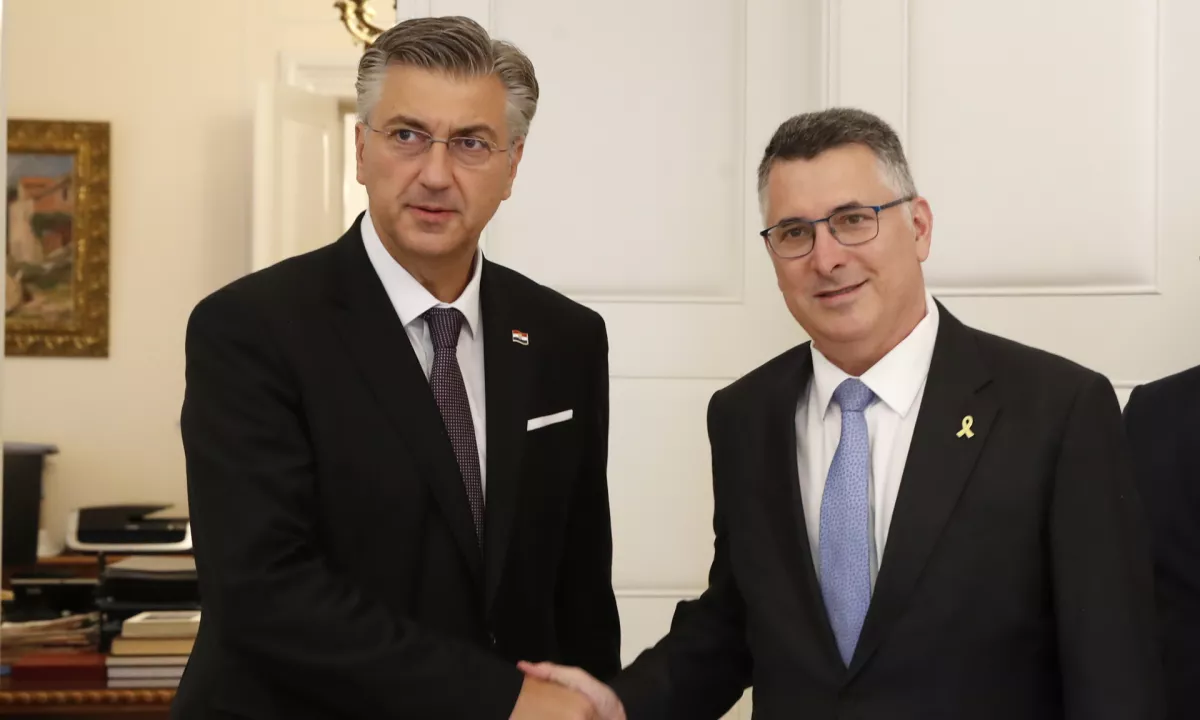 Tretjina hrvaških poslancev pozvala Plenkovića k priznanju Palestine