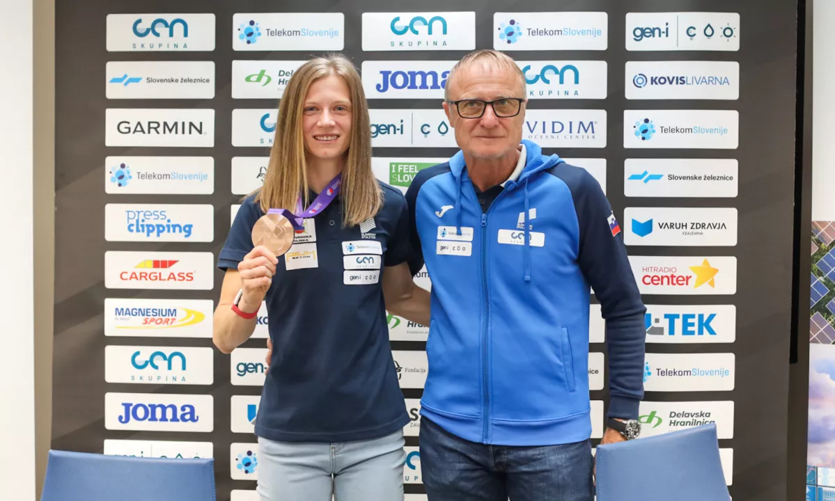 Tina Šutej po osvojeni bronasti medalji na svetovnem prvenstvu v Tokiu navdušila domačo javnost
