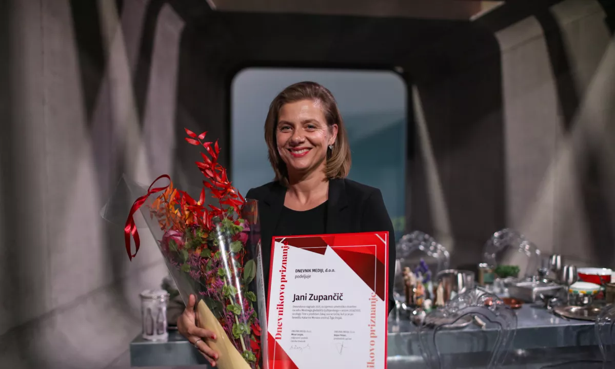 Jana Zupančič prejela Dnevnikovo nagrado za vlogo v predstavi Zakaj sva se ločila